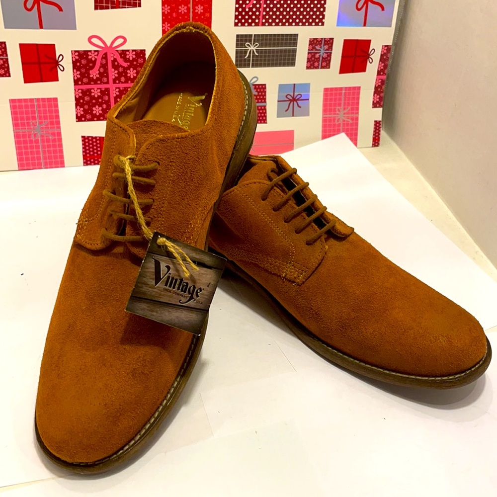 NWT Vintage Shoe Company Men Formal Leather Shoes - Picture 1 of 16
